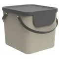 Rotho Albula Abfallbehälter 40l 39,8x35,8x33,9cm, cappuccino
