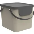 Rotho Kunststoff AG Rotho ALBULA Recycling Müllsystem 40 Liter, Clevere Mülltrennung für Küche, Bad und Co., Farbe: Cappuccino 1034407422