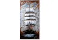 Home4Living Metallbild Wandbild 3D Relief Unikat handgefertigt, Sailing, 3D-Effekt