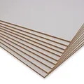 PEGBOARD MDF Platten 60x40cm - 10 x MDF-Platten 3 mm einseitig weiß lackiert | präzise Zuschnitte | Perfekt für Lasergravur CNR Router Bilderrahmen