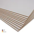 3mm 60 x 40 cm 10er Set MDF-Platten | weiß lackiert, Perfekt für Lasergravur, CN