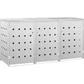 Mülltonnenbox Für 3 Tonnen 240 L Edelstahl - Vidaxl