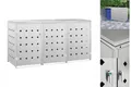 Mülltonnenverkleidung Mülltonnenbox Abschließbar Für 120/240L Edelstahl