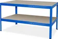 Packtisch / Werkbank, BxTxH 1500 x 600 x 900 mm, Tragkraft 350 kg/Boden, blau