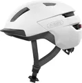 ABUS Fahrradhelm PURL-Y ACE mit LED-Licht – geeignet Fahrten auf E-Bike und S-Pedelec – trendiger NTA-Schutzhelm für Erwachsene und Jugendliche – Weiß, Größe S (51-55 cm)