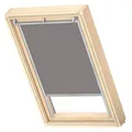 VELUX Original Dachfenster Verdunkelungsrollo, mit Grauer Führungsschiene, Grau, für M08