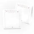 Frau WunderVoll® 12 TISCHNUMMERN SCHÖN, DASS DU DA BIST, 350 Gramm Papier/Hochzeit Vintage, Tischaufsteller, Tischkarten, Menükarten, Menü, Tisch Nummer, Tischdeko, Dekoration, Hochzeitsdekoration