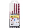 Alpen Mehrzweckbohrer Universalbohrer-Set, (Mehrzweckbohrer Ø 5/6 x 110 mm · Mehrzweckbohrer Ø 6/8/10 x 160 mm), Mehrzweckbohrer-Set