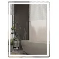Badspiegel, Dimmbar Badezimmerspiegel, Lichtspiegel mit Touchschalter IP44