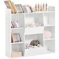SoBuy Bücherregal für Kinder Kinderregal Aufbewahrungsregal Standregal KMB55-W