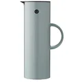 Stelton Isolierkanne EM77 - Doppelwandige Isolierkanne für heiße/kalte Getränke - Tee- & Kaffeekanne mit Glaseinsatz, Magnetverschluss, Schraubdeckel, Vintage-Design - 1 Liter, Dusty Green
