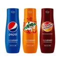 SodaStream Sirup-Bundle Pepsi, Mirinda und Schwip Schwap, 3x 440ml Getränkesirup