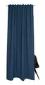 Gardine Solo 130x250 - Vorhang Blickdicht blau Baumwollmix - Vorhänge Wohnzimmer - Dekoschal - Curtains