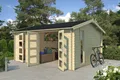 Gartenhaus Blockhaus  Satteldach 28 mm Carroz 2 476x380 cm Lasita