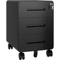 Bisley Rollcontainer EasyRoll, Metall, schwarz, mit 3 Schüben, abschließbar