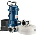 Wiltec Schmutzwasserpumpe 1100 W Tauchpumpe mit 15.000 l/h Fördermenge inkl. 20 m Schlauch Pumpe