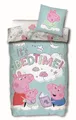 Peppa Pig Wutz Bettwäsche-Set mit Wendemotiv 'It´s Bedtime' Peppa Schorsch Evie Bettbezug 135x200 Kissenbezug 80x80 Baumwolle