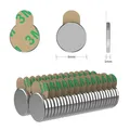 Selbstklebende Magnete 50x 8x1mm Magnetpro Mini Magnete für Schule & Gewerbe