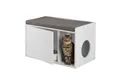 relaxdays Katzentoilette Katzenschrank mit Sitzauflage