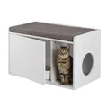 Katzenschrank Katzenkommode Katzenklo-Möbel Sitzbank für Katzen 200 kg MDF