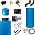 Buderus GB212 Logaplus Gas-Brennwert Heizungspaket K61 mit nebenstehendem Warmwasserspeicher SU200, Regelgerät & Zubehör - 15 kW - 7739610466