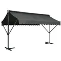 vidaXL Freistehende Markise 400x300 cm Anthrazit