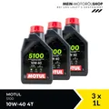 Motul 5100 10W-40 4T JASO MA-2 API SP Motorrad Motoröl 3x1 Liter = 3 Liter