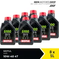 Motul 5100 10W-40 4T JASO MA-2 API SP Motorrad Motoröl 8x1 Liter = 8 Liter