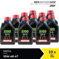 Motul 5100 10W-40 4T JASO MA-2 API SP Motorrad Motoröl 10x1 Liter = 10 Liter