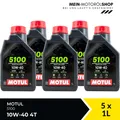Motul 5100 10W-40 4T JASO MA-2 API SP Motorrad Motoröl 5x1 Liter = 5 Liter