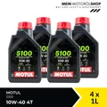 Motul 5100 10W-40 4T JASO MA-2 API SP Motorrad Motoröl 4x1 Liter = 4 Liter