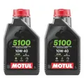 2 Liter Motoröl Motorrad MOTUL 5100 10W40 Ester Technosynthese MA2 Api Sp