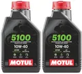 MOTUL 5100 4T 10W-40 Motoröl 2x1 Liter 4 Takt Motorrad Öl ESTER API SP JASO MA2
