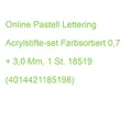 Online Pastell Lettering Acrylstifte-set Farbsortiert 0,7 + 3,0 Mm, 6 St. 18519