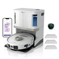 Shark PowerDetect 2-in-1-Saug- & Wischroboter, NeverTouch Pro 60 Tage, Selbst-Entleerung, Befüllung & -Reinigung, 3D- & LiDAR-Navi, NeverStuck-Hindernisumgehung, App-Steuerung, Weiß, AV2800ZEEUWH