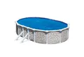 SUMMER FUN Ovalpool Stahlwandpool oval Classic Größe wählbar, 120cm ti (Einzelbecken, 1-tlg), verzinkte Stahlwand