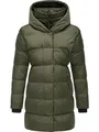Ragwear Damen Mantel Lange warme Winterjacke mit Kapuze Niara YOUMODO Dark Olive Gr. L