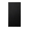 Home Deluxe Akustikpaneel Deep Black - 80 x 40 cm I Holz Akustikpaneele Wandpaneel Akustik Paneel Paneel MDF Wandverkleidung Akustikfilz Optik
