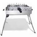 Mangal Kairat Schaschlik Grill mit 9er Spießdreher Batteriemotor 10 Spieße