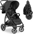 Hauck Rapid 4D, Betthimmel, Reisesystem-Kinderwagen, Unisex, Feste Räder, Faltbar, Schwarz