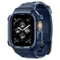 Spigen Rugged Armor Pro Hülle mit Armband Kompatibel mit Apple Watch Ultra 2 (2023) / Ultra (2022) 49mm - Marine Blau