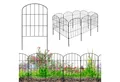 V2Aox Gartenzaun Zaun Gartenzaun Steckzaun Hundezaun 10 Zaunelemente 43cm Schwarz