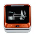 MEDION DWT20 Mini Geschirrspüler 5 Liter LED-Display 58 dB 0,314kWh/100 D orange