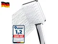 Duschkopf [TESTSIEGER], Eckig Duschkopf Hochdruck Duschbrause Handbrause mit 6