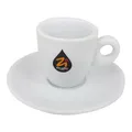 Zicaffe Espressotasse mit Untertasse 6er Set - weiß mit Logo