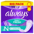 always Daily Fresh Normal ohne Duft BigPack,56Stk. Slipeinlage