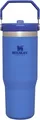 Iceflow Becher 0.89l Blau mit Henkel Thermos-trinkflasche mit Strohhalm