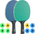 JOOLA 2 Tischtennisschläger + 8 Tischtennisbälle
