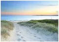 Fototapete Strand Meer Nordsee Dünen Natur 300x210 cm - inkl. Kleister - für Wohnzimmer Schlafzimmer Flur Modern Vlies Tapete Vliestapete Wandtapete Motivtapeten
