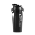 Eiweiß Shaker 600ml schwarz von Best Body Nutrition mit Sieb & Mess-Skala